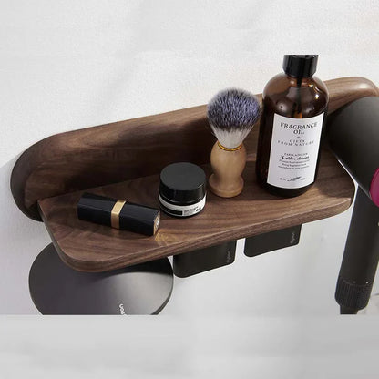 DecorBites™ Hair Dryer Holder: Wall Mount Beech Wood Rack for Dyson Supersonic Hair Dryer