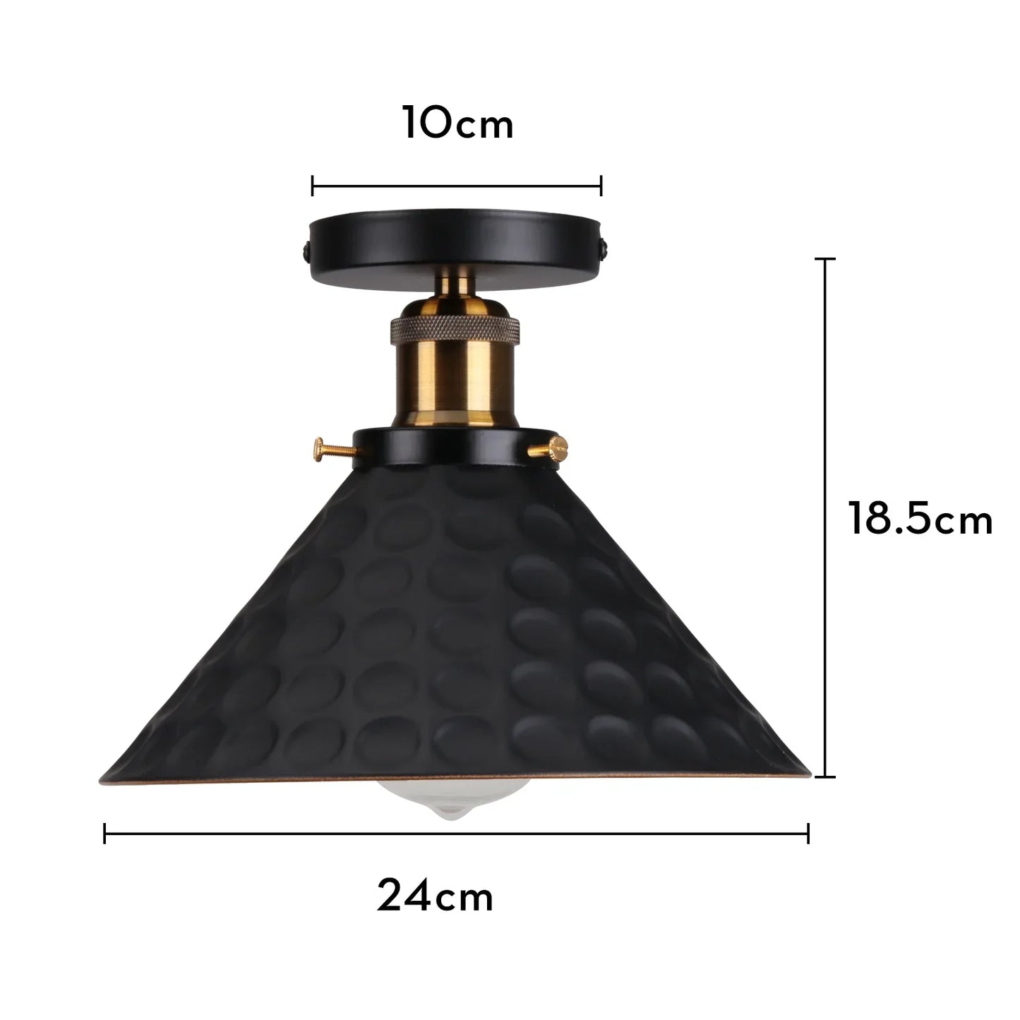 DecorBites™ Industrial Flush Mount Light for Home Decor in Bedroom, Kitchen, Living Room