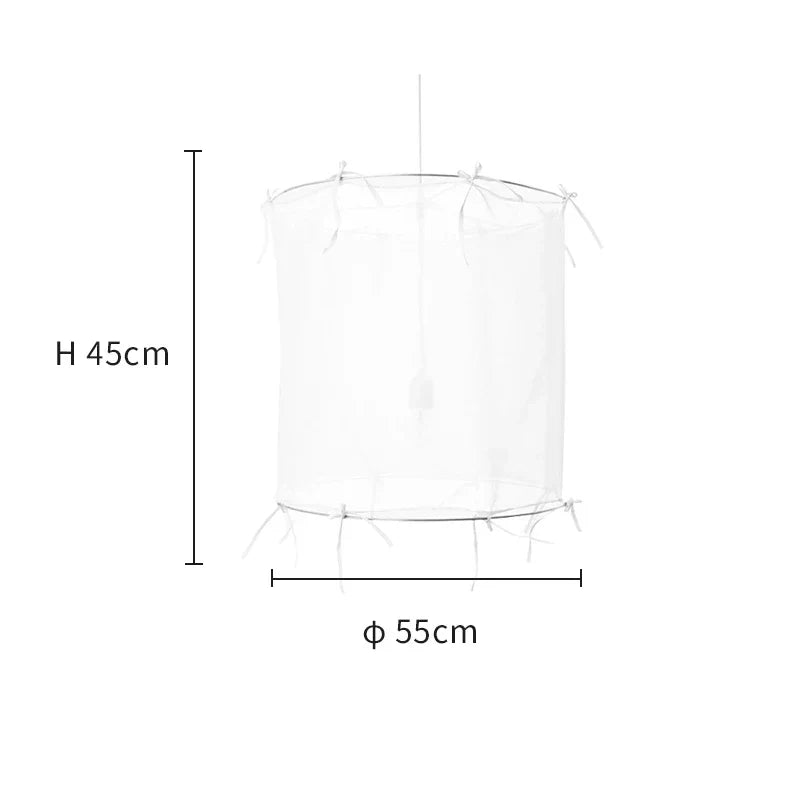 Lámpara colgante de tela de lino Decorbites™: Elegante candelabro de tela bohemia para hogar, restaurante, hotel