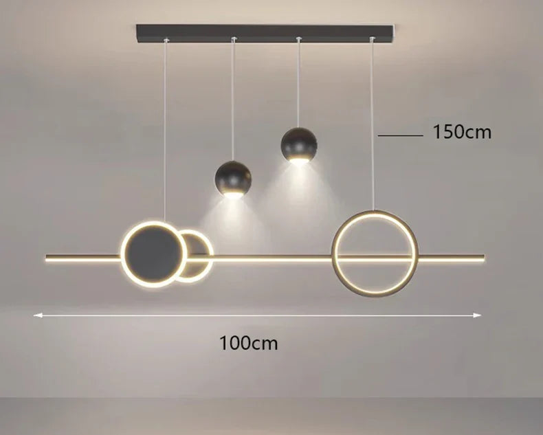 DecorBites™ LED Pendant Light Chandeliers for Modern Home Decor and Indoor Lighting