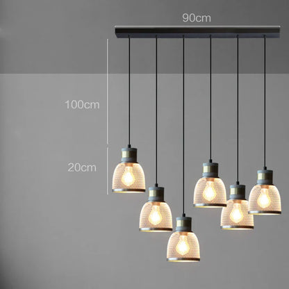 DecorBites™ Industrial Cement Metal Pendant Light for Home & Dining, LED Hanging Lamp