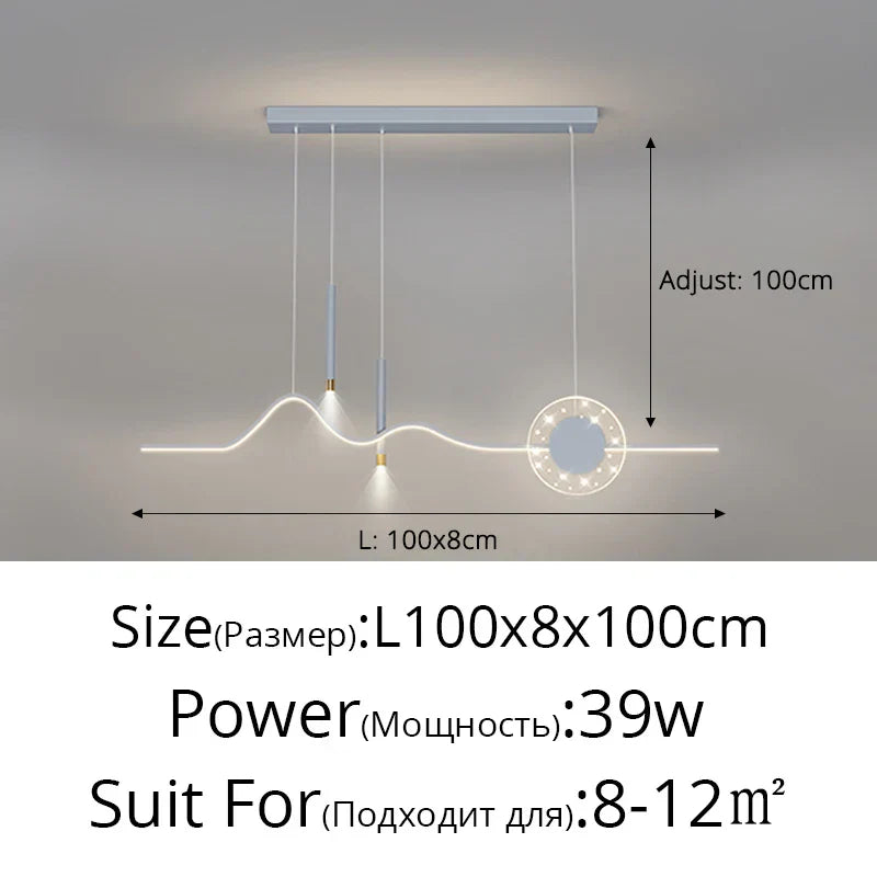 DecorBites™ LED Pendant Lights Modern Hanging Lamp Dining Kitchen Island Decor