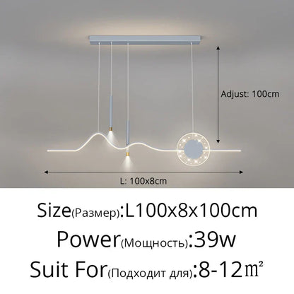 DecorBites™ LED Pendant Lights Modern Hanging Lamp Dining Kitchen Island Decor