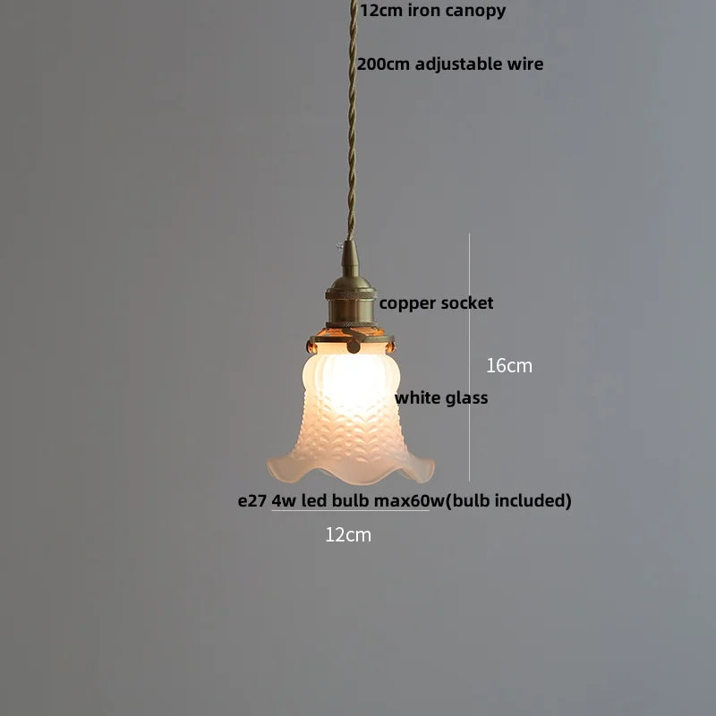 Decorbites™ Grüne Glas-LED-Hängeleuchten, verstellbare nordische moderne Hängelampe für Schlafzimmer, Küche, Hotel