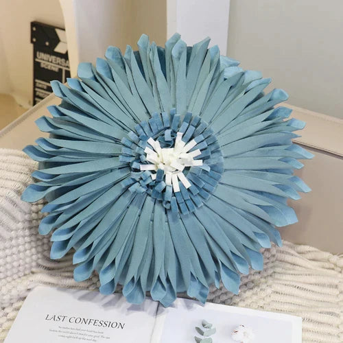 DecorBites™ Blue Hyacinth Square Pillowcase, Non-Scripta Design, Modern Home Decoration