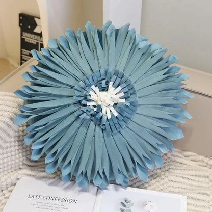 DecorBites™ Blue Hyacinth Square Pillowcase, Non-Scripta Design, Modern Home Decoration