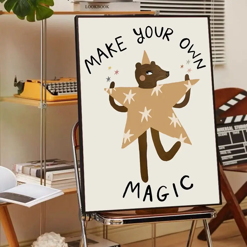 DecorBites™ Animal Print Rainbow Movie Posters for Wall Decor