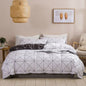 Geometric Print Duvet Cover Set by Decobites for Queen King Size Bedding Luxurious and Durable