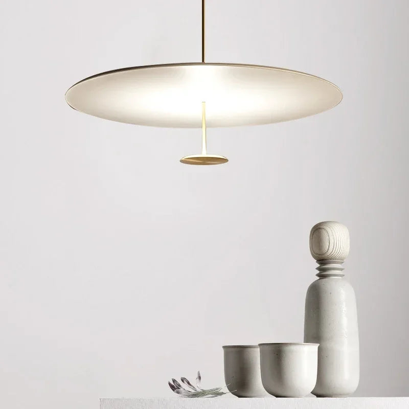 Lámpara colgante de anillo minimalista elegante Decorbites™ Gold Black para sala de estar