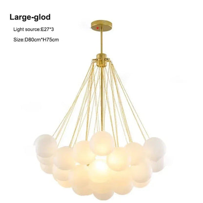 Lámpara colgante LED con forma de bola de cristal DecorBites™ - Lámpara colgante moderna para comedor