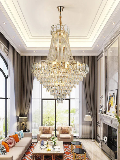 DecorBites™ Elegant Crystal Chandelier LED Lighting for Living Room - Modern Luxury Design