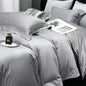 Decobites Luxury Egyptian Cotton Embroidery Bedding Set - Soft & Silky Pearl White