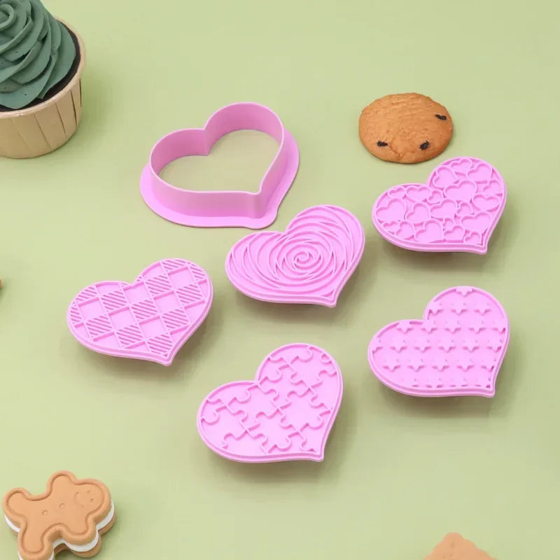 Cortador de galletas en forma de corazón DecorBites™ - Herramientas para decorar pasteles de San Valentín