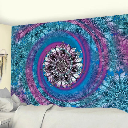 Decobites Mystic Symbol Mandala Tapestry for Bohemian Tarot Room Wall Decor