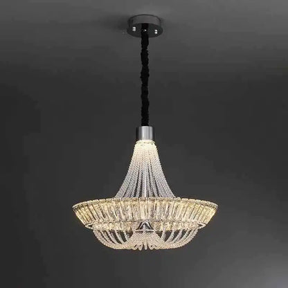 DecorBites™ Crystal Chandelier Chrome/Gold for Elegant Lighting in Living Room, Restaurant, Bedroom