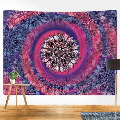 Decobites Mystic Symbol Mandala Tapestry for Bohemian Tarot Room Wall Decor