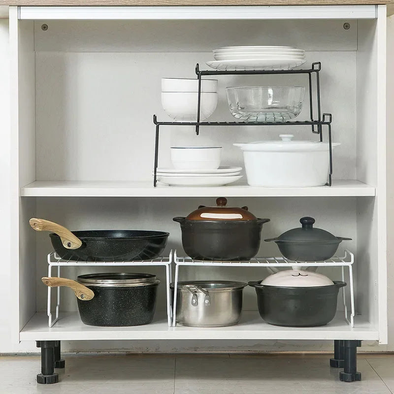 DecorBites™ Kitchen Organizer Rack for Dishes, Spice Jars, and Seasoning Bottles