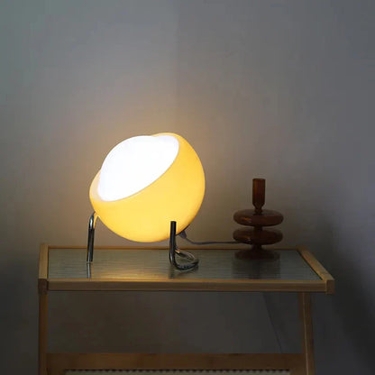 DecorBites™ Glass Table Lamp: Nordic LED Retro Night Light for Bedroom and Living Room