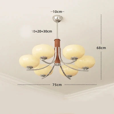 DecorBites™ Glass Chandelier: Bauhaus Art for Living Room, Bedroom, Study, Hall, Restaurant