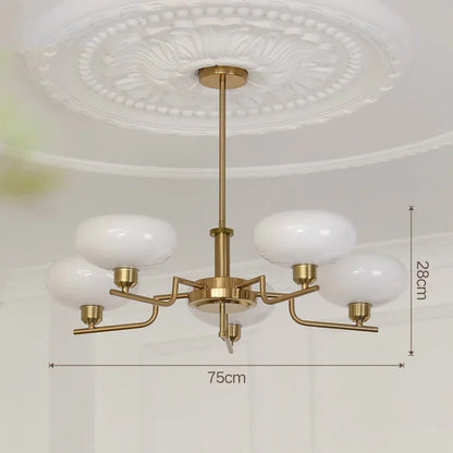 ثريا LED بتصميم كرة زجاجية من DecorBites™ لغرفة نوم فرنسية حديثة