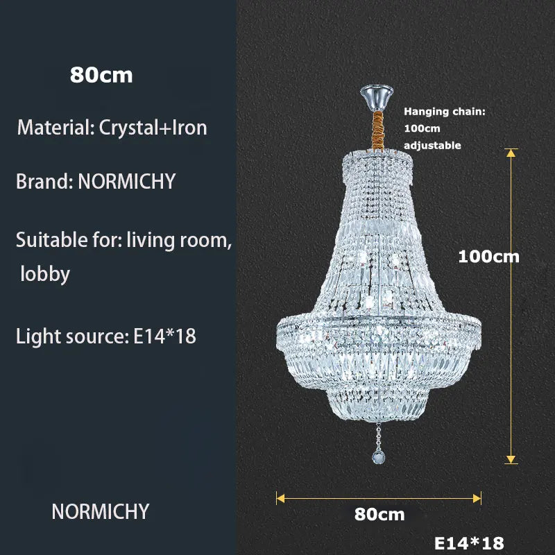 DecorBites™ Gold/Chrome K9 Crystal Chandelier for Elegant Home Décor
