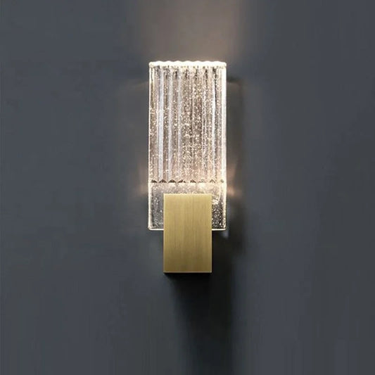 DecorBites™ Gold Crystal Wall Light Luxury Modern K9 Crystal Interior Wall Lamp