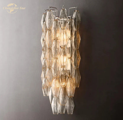 DecorBites™ Chiara Glass LED Wall Sconce Light Fixture