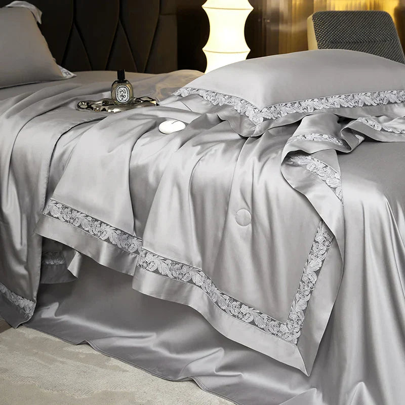 Decobites Hollow Lace Summer Bedding Set