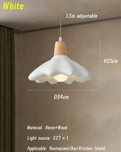 Lámpara de araña LED estilo crema DecorBites™ para restaurante, bar y dormitorio