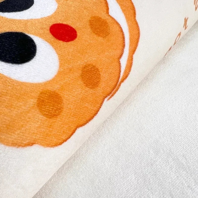 "Alfombra de baño con estampado de dibujos animados DecorBites™: Alfombra de entrada suave, absorbente y antideslizante"