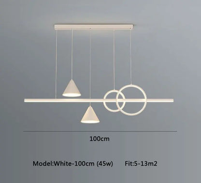 DecorBites™ LED Pendant Light: Modern Minimalist Chandelier for Dining Room, Living Room, Kitchen, Bedroom