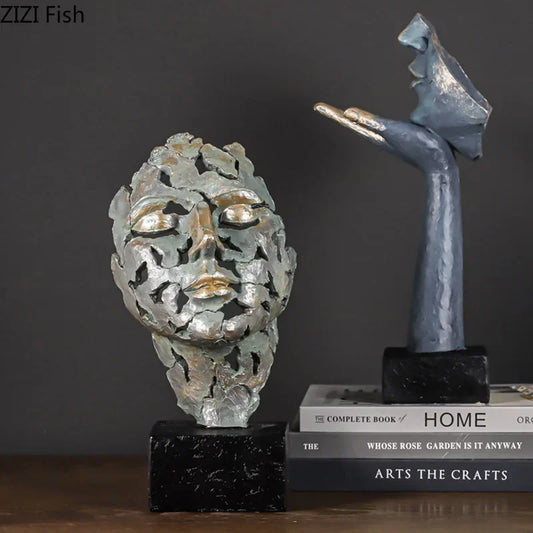 DecorBites™ Escultura moderna "Pensador Creativo" para decorar escritorios y habitaciones