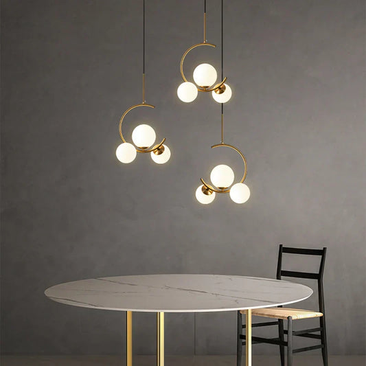 Lámpara de araña LED con bola de cristal DecorBites™ para comedor, cocina, dormitorio o bar.