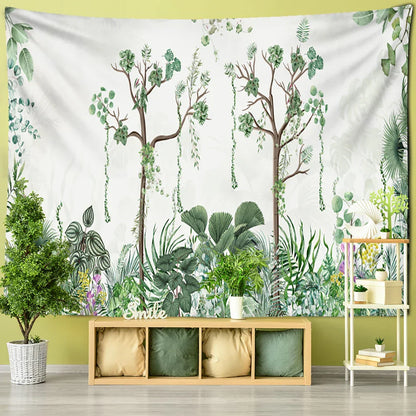 Decobites Tropical Landscape Tapestry Wall Hanging for Boho Home Decor