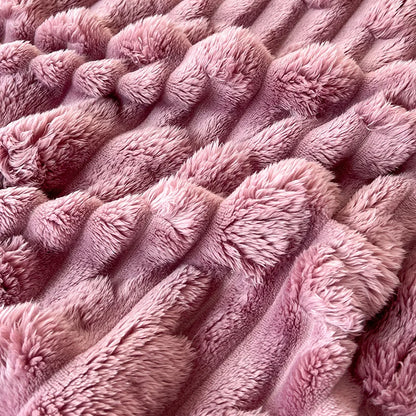 بطانية مخملية من الخيزران من DecorBites™: غطاء أريكة ناعم من الفلانيل وغطاء إضافي