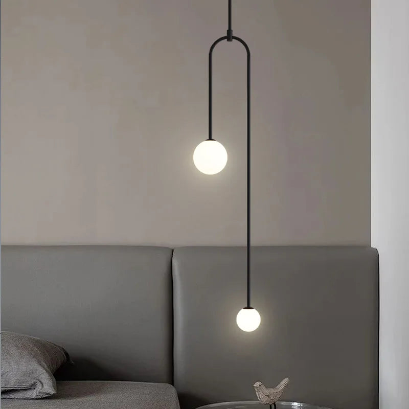 Decorbites™ Gold-Glas-Kugel-Hängeleuchte - Moderne Hängelampe für Wohnzimmer und Schlafzimmer