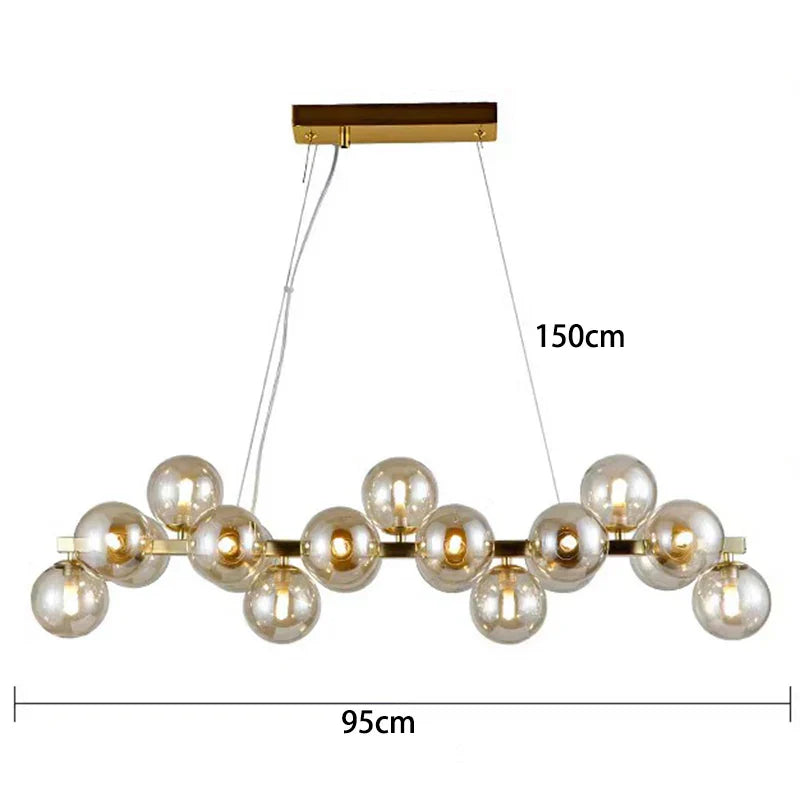 DecorBites™ LED Pendant Light Chandeliers for Modern Home Decor Living Room Dining Room Lighting