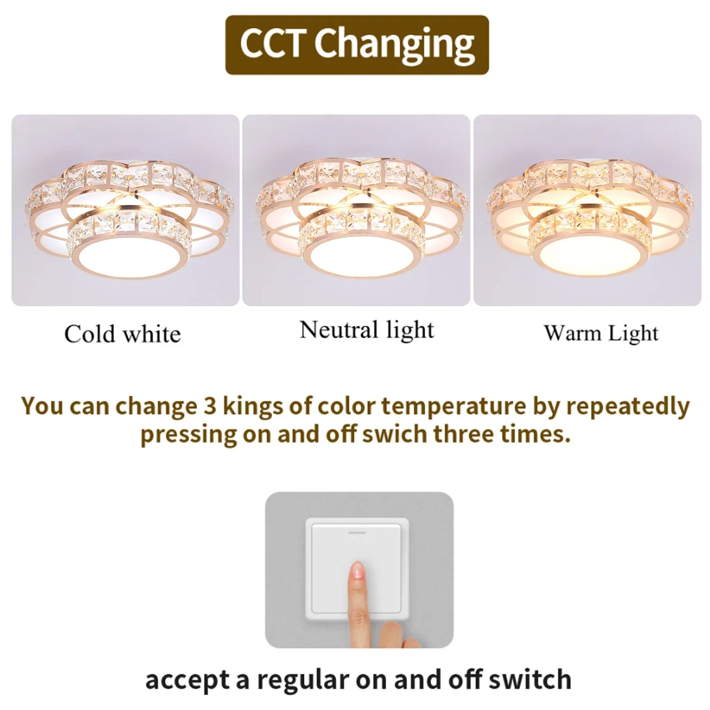 Lámpara de techo tipo araña LED de cristal DecorBites™, moderna y elegante, para decoración de interiores.