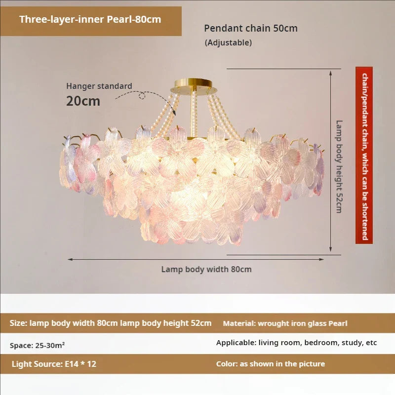 DecorBites™ Leafless Crystal Chandelier: Modern French Living Room & Bedroom Lighting
