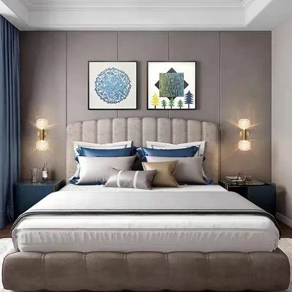 DecorBites™ LED Glass Wall Sconces for Home Decor and Lighting in Gold