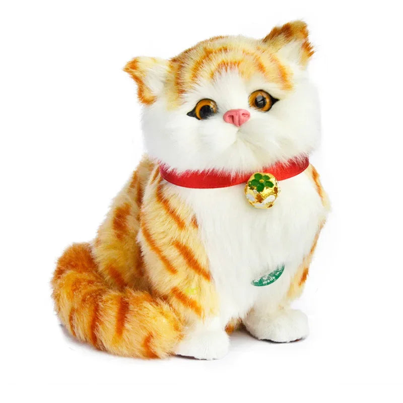 DecorBites™ Cat Dog Plush Ornaments Dolls for Home Decor & TV, Realistic Pet Figurines