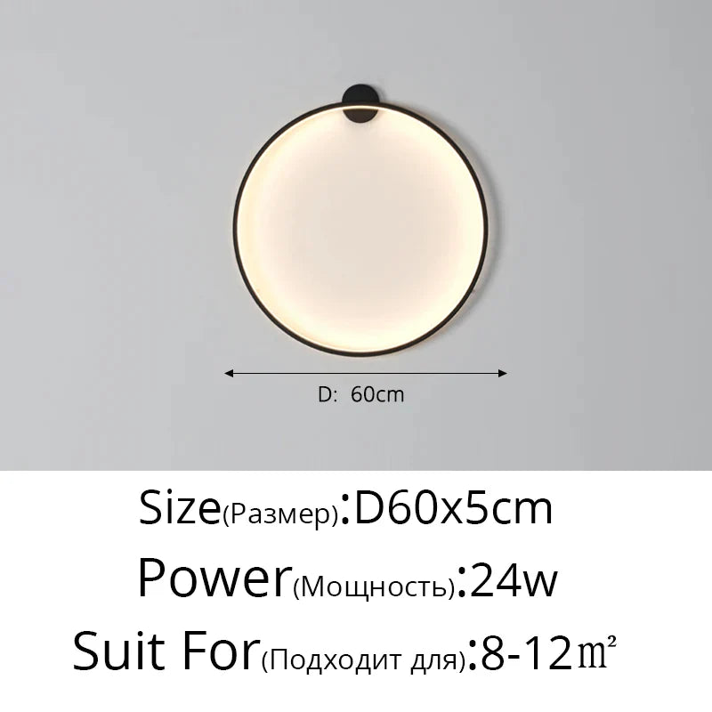 DecorBites™ Elegant Round Wall Sconces for Home Indoor Lighting