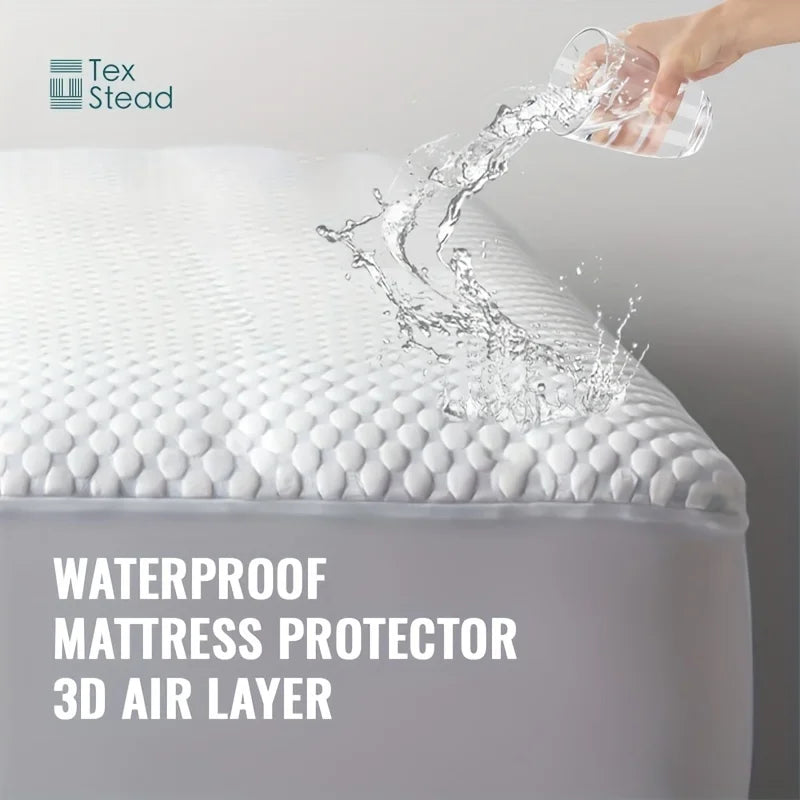 Decobites Soft Cooling Mattress Topper, Waterproof Fitted Sheet - Luxurious & Deep Pocket