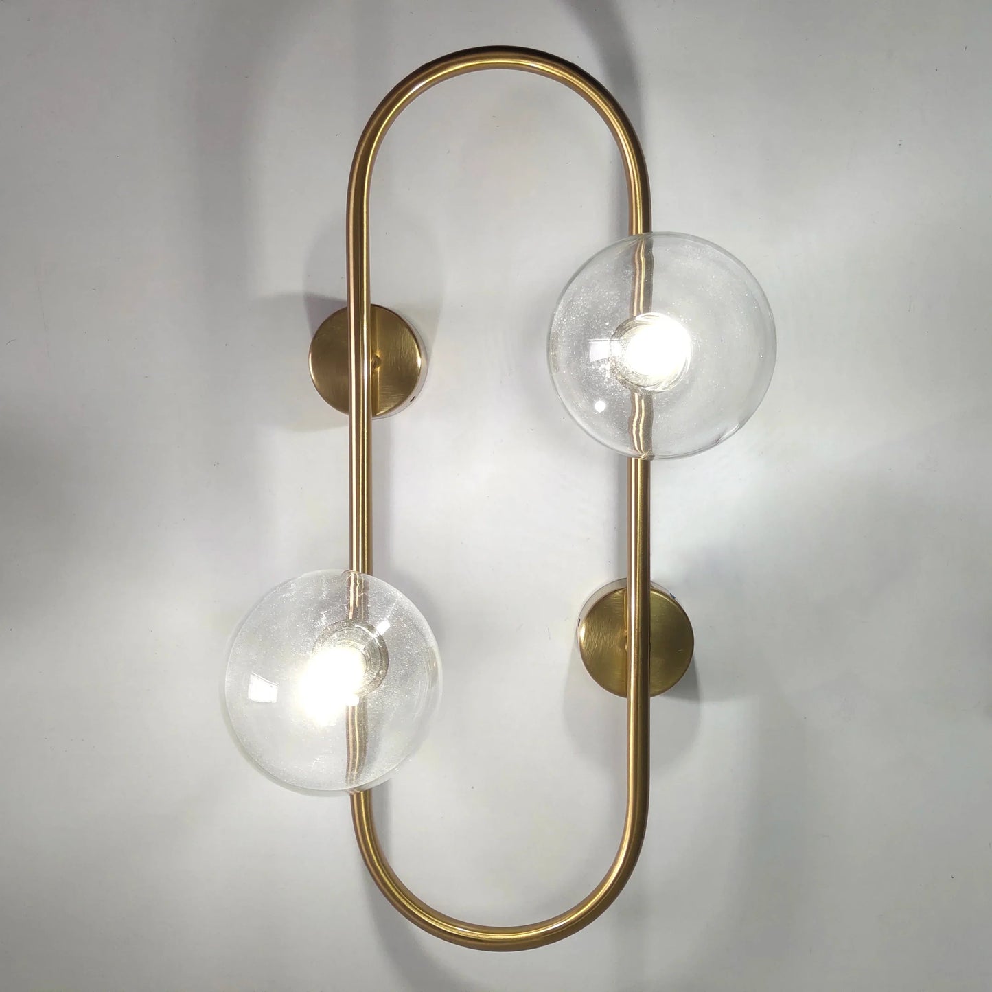 DecorBites™ Brass LED Wall Sconce Lamp for Bedroom, Living Room, Hotel - Modern Decorative Lighting