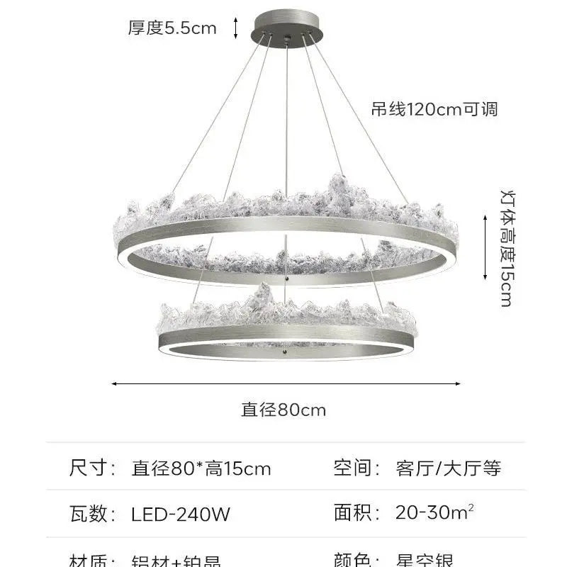 DecorBites™ Iceberg Open Kitchen Pendant Light - Terrace Dining Table Bar Island Design