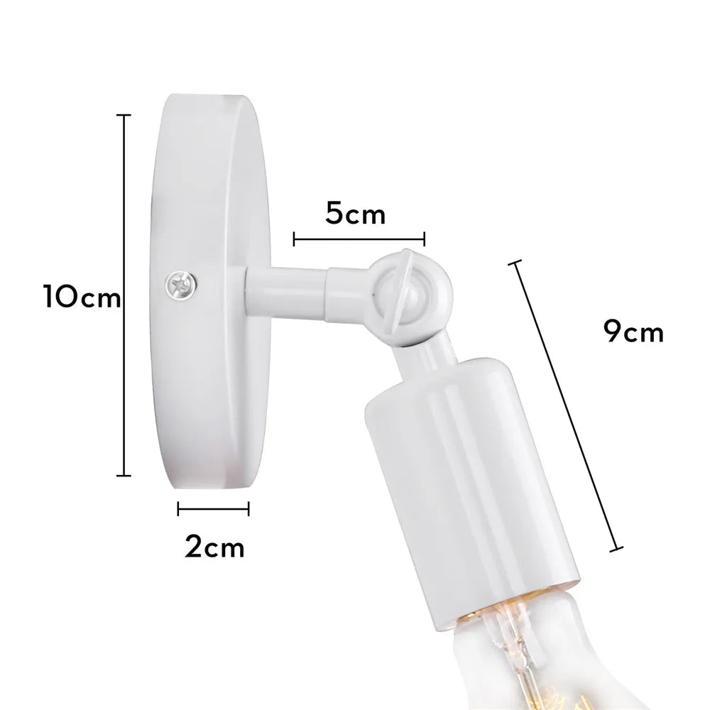 Lámpara de pared LED DecorBites™ de madera de hierro para decoración del hogar en interiores