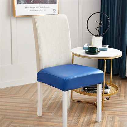 Decobites PU Leather Elastic Chair Cover Slipcovers Waterproof Removable Upholstered Covers