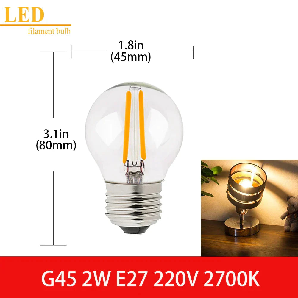 Clear Glass Vintage Bulb