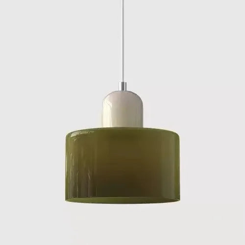 Vintage Stained Glass Mini Pendant Light