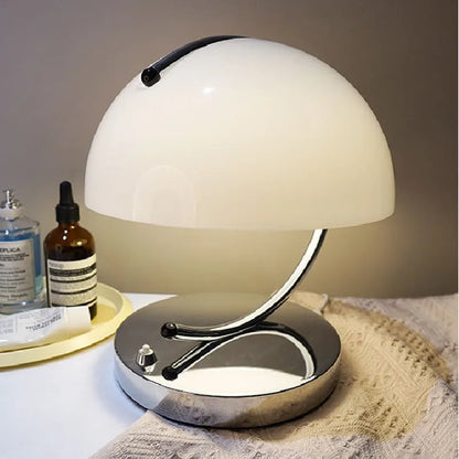 DecorBites™ Glass Table Lamp: Nordic Minimalist Retro Light for Bedroom, Restaurant, or Bar